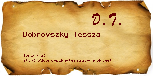 Dobrovszky Tessza névjegykártya